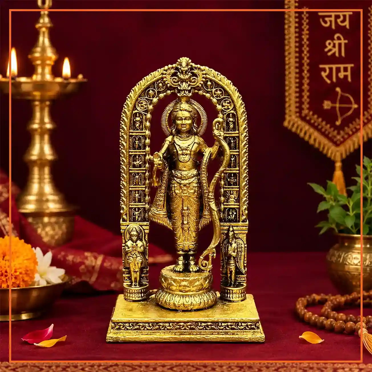 Lord Ram Lala Brass Idol | 8cm